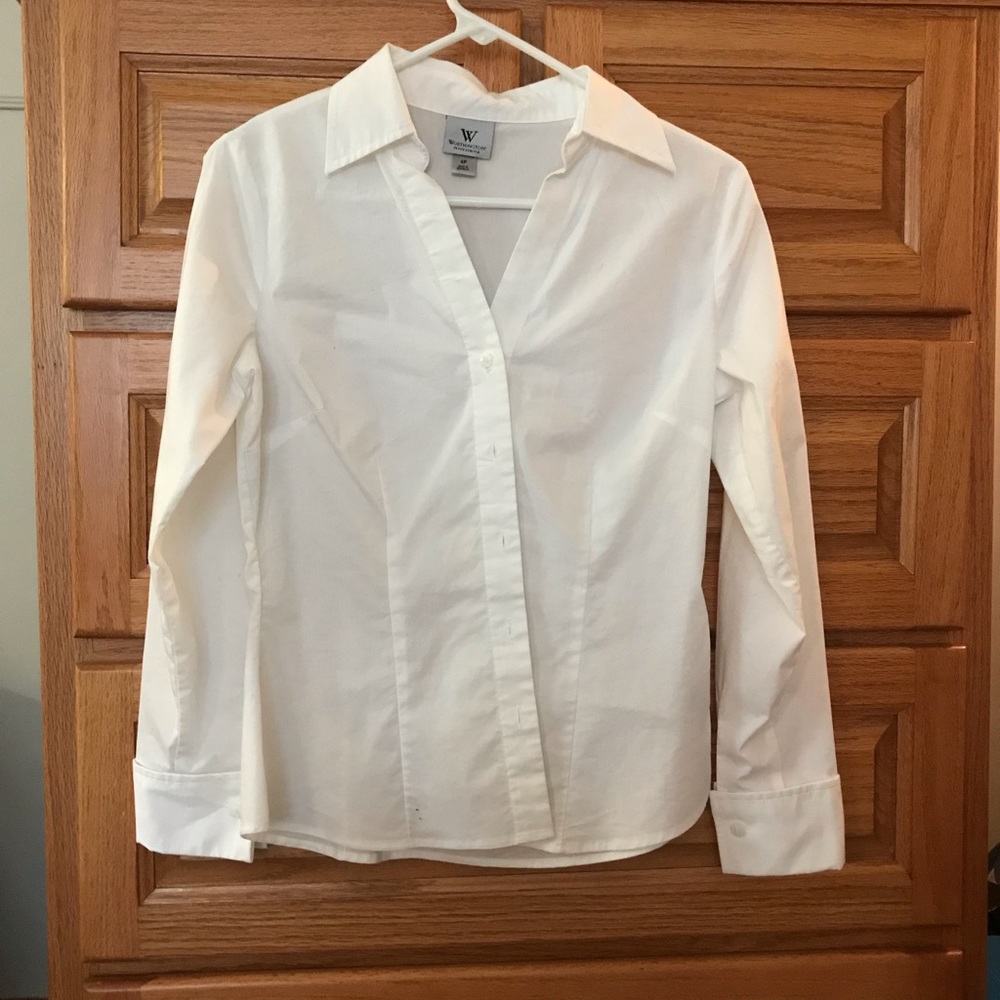 White Collared Dress Shirt - only worn once